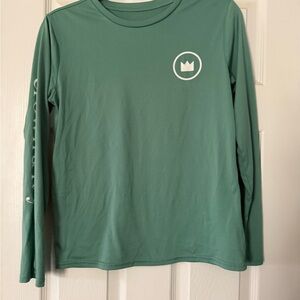 Crown and Ivy - Green Long Sleeve Kids Shirt